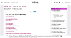 Desktop Screenshot of felicitari.kudika.ro